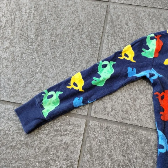 Old Navy 5T Colorful T-Rex 🦖 Fun Dinosaur Pattern footless pajamas - Picture 9 of 12